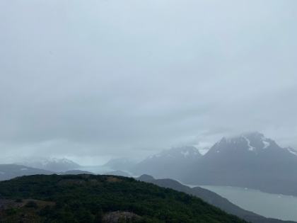 Now we can see the top of the massive Grey Glacier in the distance as well as Lago Grey as we climb higher. Grey Glacier is over 17 miles long!