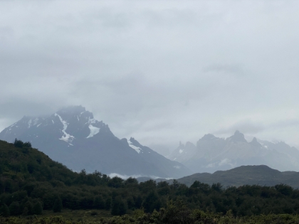 Heading back down now. While we miss being able to clearly see the Cordillera Paine, the weather defintiely adds to the mystique.