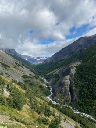 Nice views up Valle Ascencio as we steadily climb.