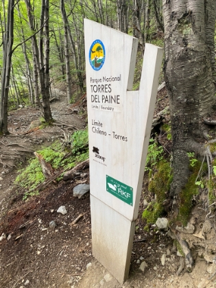 About a third of the way up the trail, we enter the National Park. Up to this point, the entire trail has been on private land owned by Hotel Las Torres.