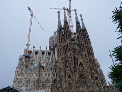 Next stop was La Sagrada Fam&iacute;lia, probably the most famous site in Barcelona. It's a large, active Roman Catholic church located in the heart of the city. Construction started in 1882 and is still continuing today. It's most well known for highlighting the architecture of Antoni Gaud&iacute;. Construction is scheduled for completion in 2026, the 100 year anniversary of Gaud&iacute;’s death.