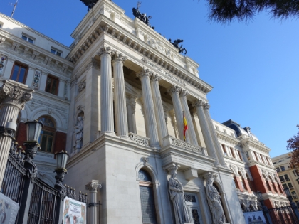 The great architecture starts as soon as you walk out of the Atocha train station. This is the Ministerio de Agricultura building.