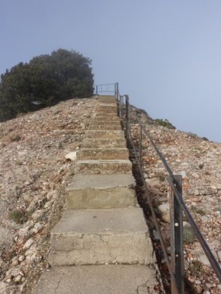 The last flight to the top.