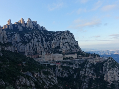 View of the monastery from the Creu de Sant Miquel.