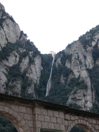 An alternative to the cable car is the rack train. One arrives at the same location as the cable car and then a couple others go higher up the mountain. This one goes to the funicular de San Juan and is a near vertical climb! I wanted to take it just for the experience, but didn't get a chance.