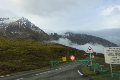 After driving almost 45min up the narrow mountain road in the fog and rain, I hit a dead-end. The road is closed. What the hell?!?! The only other option on the map went way off in the wrong direction. I had no choice but to drive 45min back and then take the long route around the mountains. I was not a happy camper.