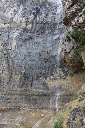 I’m not sure the name of this waterfall, but it’s probably a few hundred meters tall. It fades almost entirely to mist and then collects again on the way down. It was one of my favorite spots on the trail.