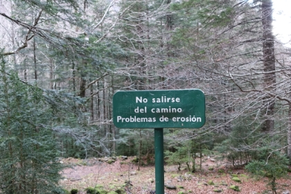 Basically Spanish for “Don’t cut the switchbacks!”. Since the Faja de Rac&oacute;n was shorter than Faja de Pelay, I ended-up with a little extra time before dark. I figured I had just enough time to run the tourist loop along the valley floor.