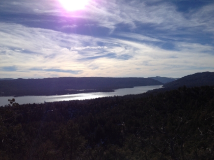 Starting to get some great views of the lake.