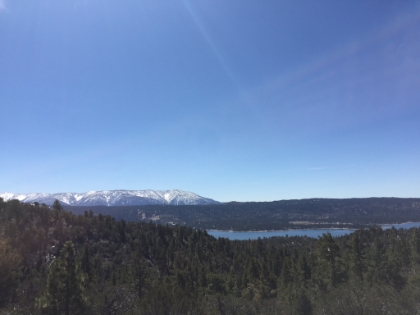 Heading back down now with great lake and San Gorgonio views. Another great run in the books.