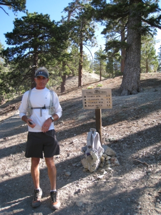 Dr. Rock at Icehouse Saddle. We made good time to this point.