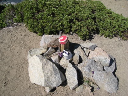 I wrote our time to the peak on the notepad so we can compare next time we run it!