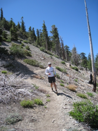 Headed back down to the saddle.