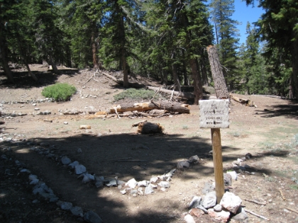 Evidently a popular backpacking spot.