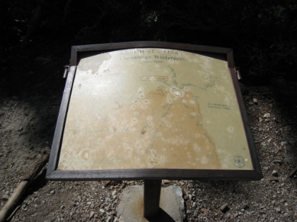 I had never seen this map sign before, it had been completely covered in snow the last two times I was here.