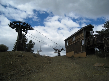Top of the ski lift.
