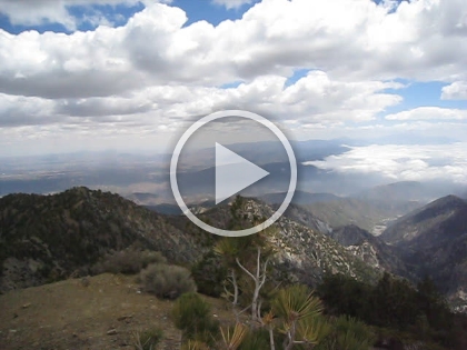 The 360 panorama from the top of Telegraph Peak. You can hear people talking about taking the ski lift back down from Timber Mtn. Cheaters!