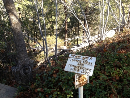 The location of the hotel, dance hall, and tennis courts over a century ago.