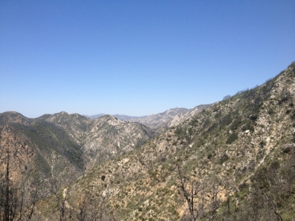 It's a whole different world on the other side of the ridge in the Angeles Backcountry. Just mountains, no city, as far as the eye can see.