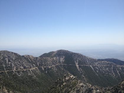 Looking inland from the summit.