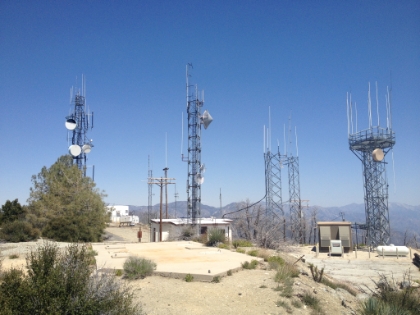 Unfortunately, the summit is a radio/cell installation similar to Santiago Peak. They actually flattened the top of the peak to install this site.