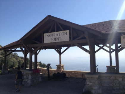 Inspiration Point along the ridge at the top of the Castle Canyon trail.