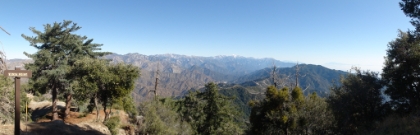 A panoramic view from the Vista Point.