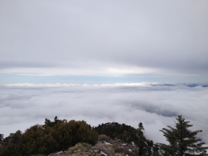 Looking out towards the ocean. Not the amazing ocean view you probably get on a clear day, but amazing nonetheless.