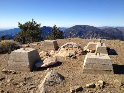 Made it to the top of Mt. Islip. A look at what remains of the fire watchtower, which has since been moved elsewhere.