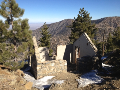 An old cabin of some sort on top of Mt. Islip, likely destroyed in the fire.