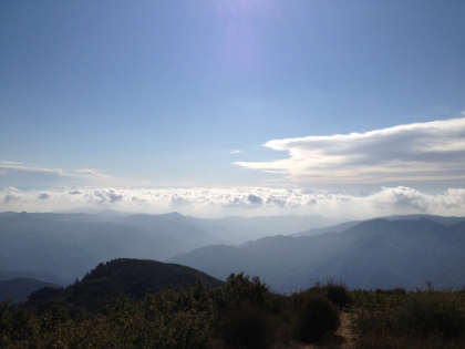 A cool looking layer of clouds rolling-in.