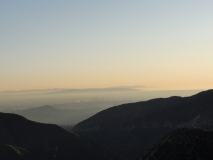 A zoomed in look at downtown LA.