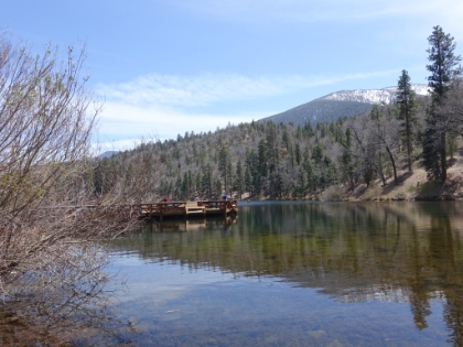 On the way down, I found the route I had hoped to take on the way up, which passes by Jenks Lake. Too crowded for my taste, but beautiful nonetheless.