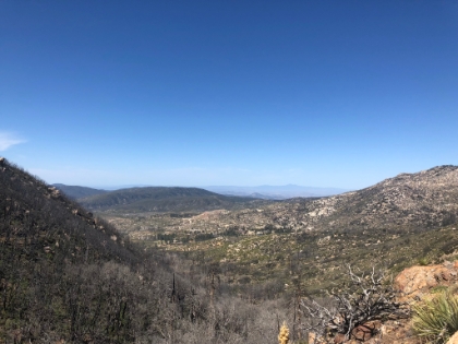 Heading up the valley.