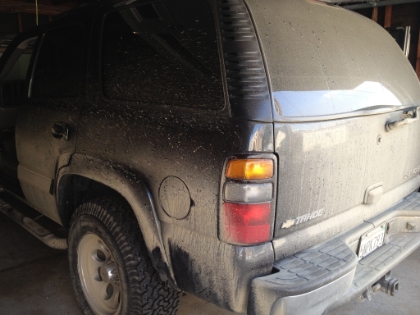 Evidence of a really muddy Trabuco Creek "Road".