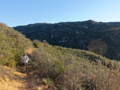 Dr. Rock coming up the Chiquito Falls trail.