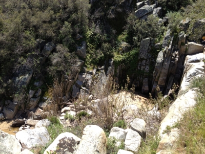 Chiquito Falls. Unfortunately bone dry in what has been a very dry winter.