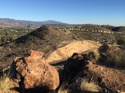 Lots of reddish volcanic looking rock.