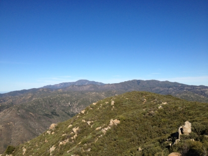 Looking Northwest to Santiago Peak.
