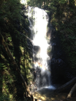 Berry Creek Falls. One of the nicer falls I've seen in a while. At 70 feet tall, it's not huge, but it's perfectly picturesque, complete with rainbow.