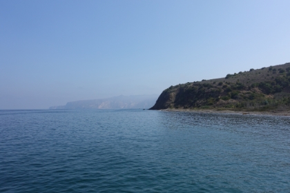 Now we're back at Prisoner's Harbor and the weather is a little clearer.