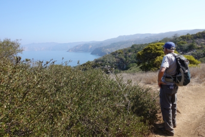 Dad taking in the view.