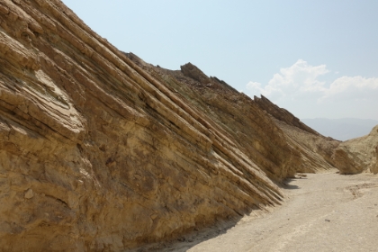 There are fault lines running all over the place here, and it's super easy to see the direction of upheaval of the various rock layers. I went a 1/2 mile or so up the canyon, and would have loved to go further with a little more time and a little cooler temps.