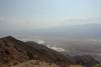 I hiked a mile or so up the ridgeline to the higest peak in the area. On a clear day, you're supposed to be able to see over 100 miles, even to the tips of the Sierras in the distance. But unfortunately the smoke from the Ferguson Fire is clouding the view today. But still an awesome expanse.