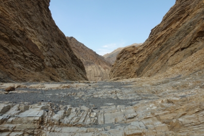 The canyon widens after about 1/2 mile, and that's where I decided to turn back. It was still 116 degrees at almost 6:00pm, and I was the only one around. I didn't want to take any chances venturing out too far.