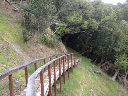 A new walkway where the trail had been closed and washed out last time I was here.