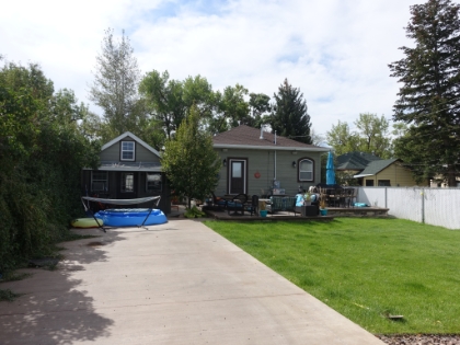 The back of the house.