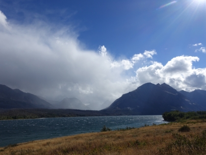 St. Mary Lake. Probably one of the most iconic views in Glacier National Park. Unfortunately, we didn't get a chance to take too many pictures before driving onward.