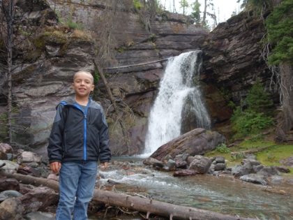 Not a huge falls, but definitely more impressive than our local Holy Jim.