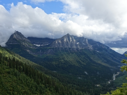 Great views of the 492' Bird Woman Falls, one of the tallest in the park.